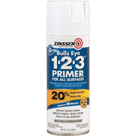 Zinsser Bulls Eye 1-2-3 13 Oz. Primer Spray, White 2008